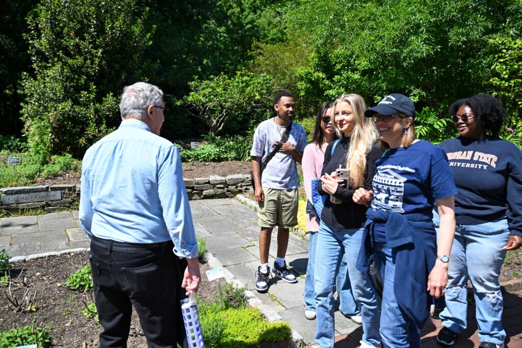 IMHS students and staff outside